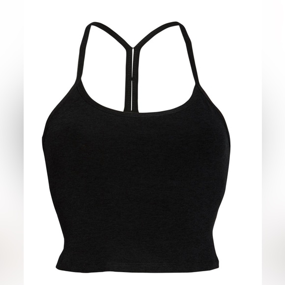 Darkest Night Spacedye Truly Tank Beyond Yoga racerback tank black workout top m - Picture 1 of 1